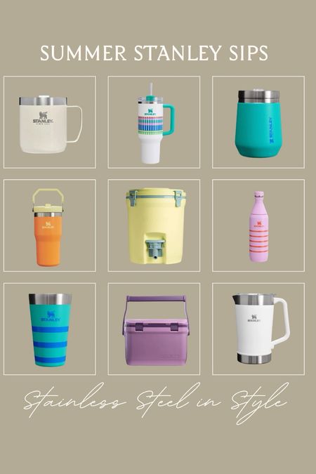 Embrace the adventure with style! 🌟 Dive into a curated mood board featuring the sleek and versatile Stanley coolers and cups 🍹🧊, a collection designed to elevate your outdoor gatherings 🏕️ and everyday moments ☀️. Discover the perfect blend of functionality and aesthetics, brought to you by Target. 



#LTKtravel #LTKSeasonal #LTKstyletip