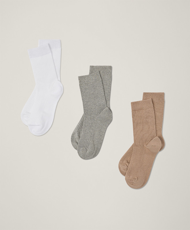 Women’s The Perfect Crew Socks 3-pack made with Organic Cotton | Pact | Pact Apparel