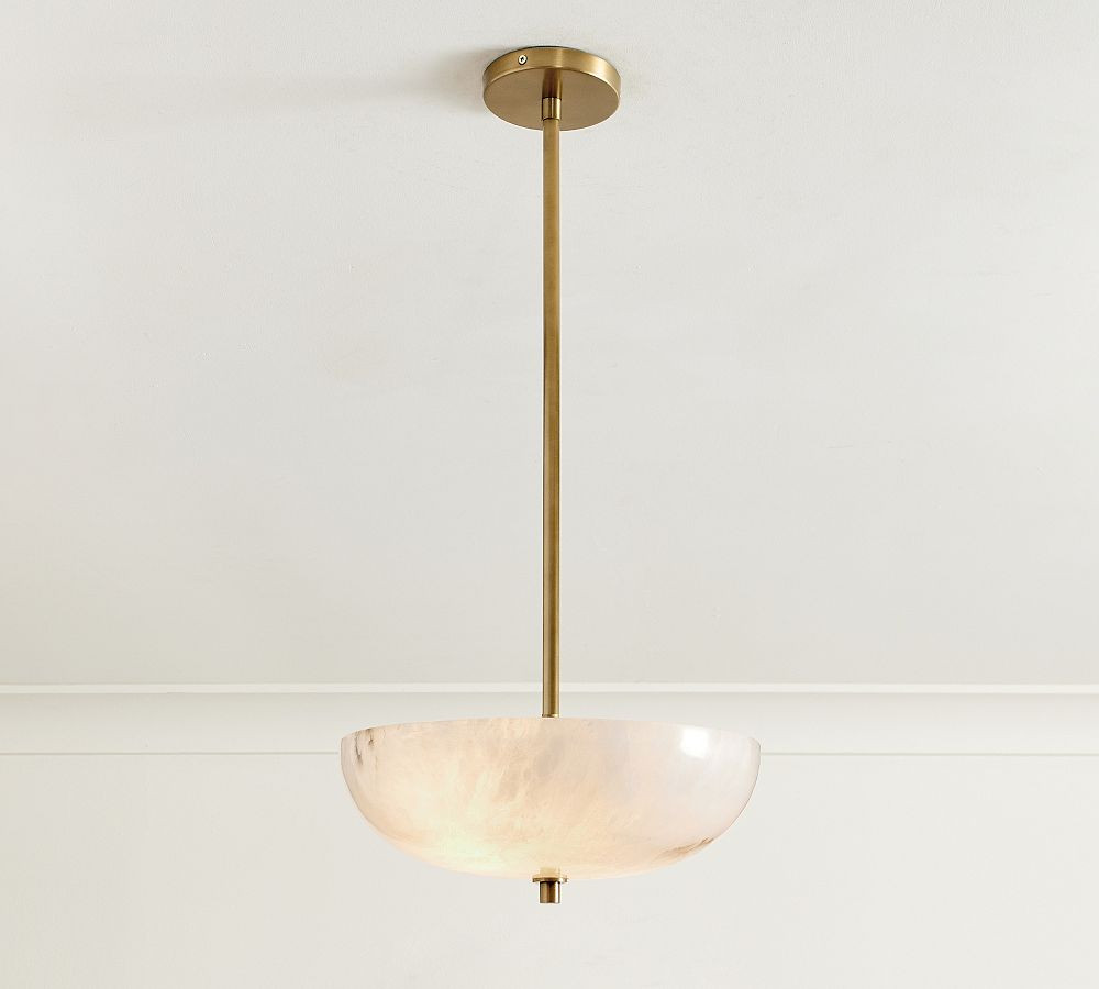 Windham Alabaster Bowl Pendant | Pottery Barn (US)