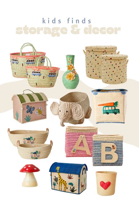 Kids decor! Decorative baskets and boxes for kids rooms. 

Nursery decor  kids gift ideas. 

#LTKHome #LTKBaby #LTKKids