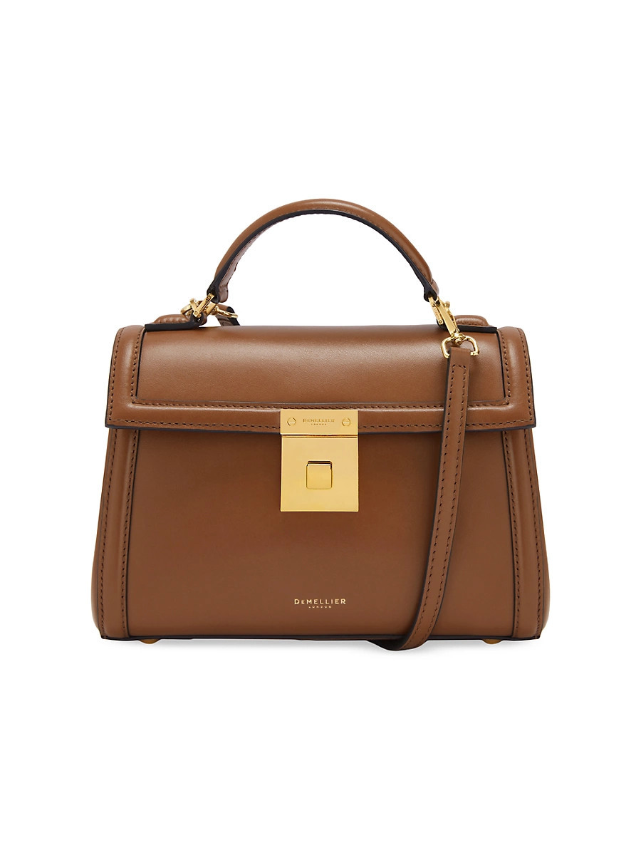 Women's Paris Leather Top-Handle Bag - Tan | Saks Fifth Avenue