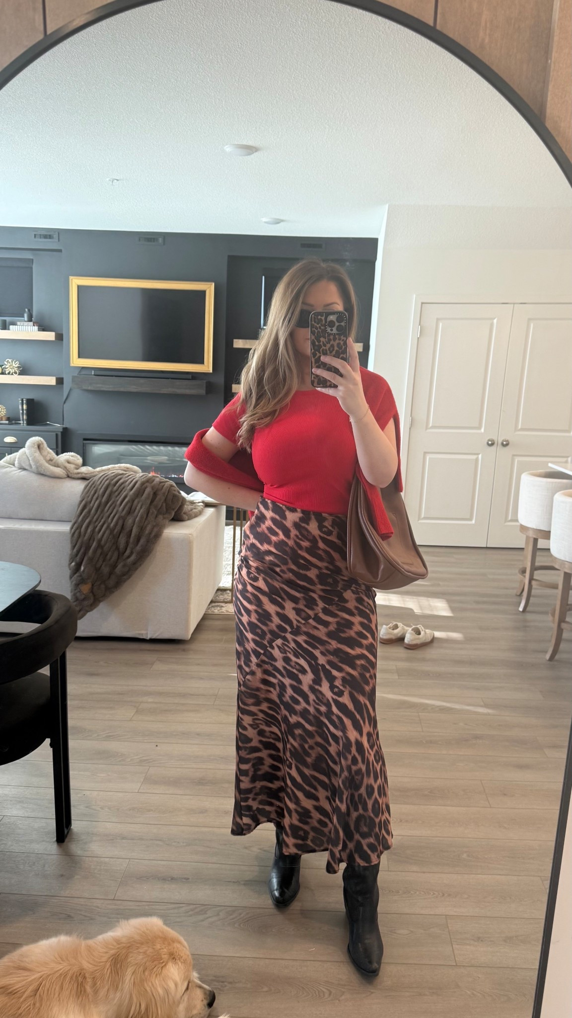 A little leopard print moment for Valentine’s Day 🐆❤️ #valentinesdayoutfit #valentineslook #leopardprint #leopardskirt #redtop #dateoutfit #datenightlook 

#LTKValentine #LTKootd