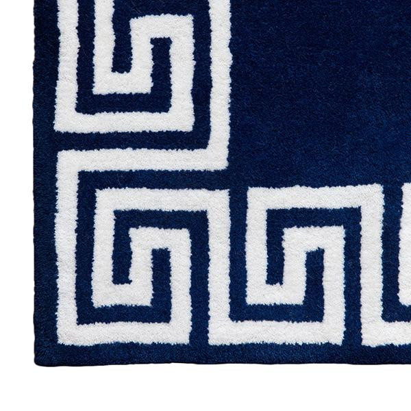 Greek Key Rug in Navy | Caitlin Wilson Design