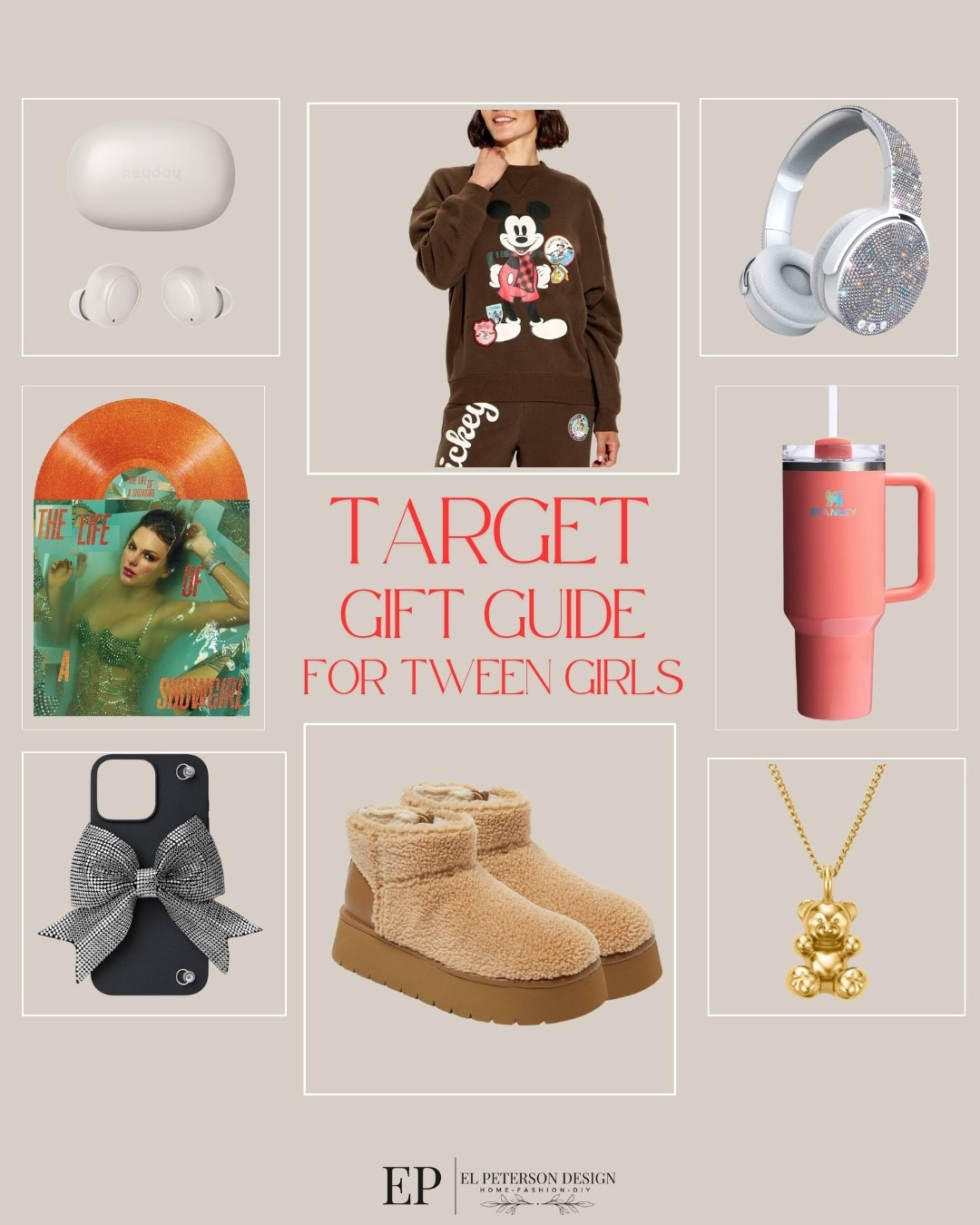 Target
Gift guide for tween girls 
Earbuds
Headset
Necklace
Sweater
Phone cover
Taylor swift vinyl 
Stanley
Boots 

#LTKGiftGuide #LTKFindsUnder50 #LTKFindsUnder100
