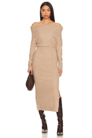 ASTR the Label Cora Sweater Dress in Taupe from Revolve.com | Revolve Clothing (Global)