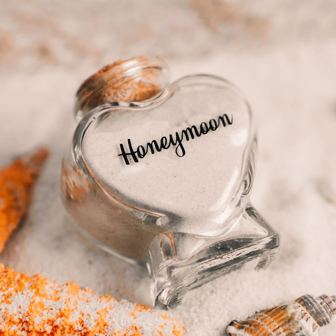 Honeymoon Sand Keepsake Unique Wedding Gift for Bride Small Honeymoon Sand Bottle Wedding Bride G... | Etsy (US)