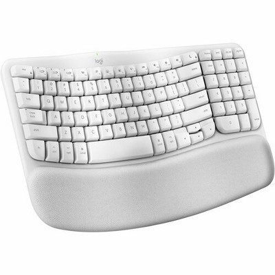 Logitech Wave Keys for Mac, Wireless Ergonomic Keyboard with Cushioned Palm Rest, Comfortable Natural Typing, Bluetooth Keyboard, Easy-Switch, Opti... | Target