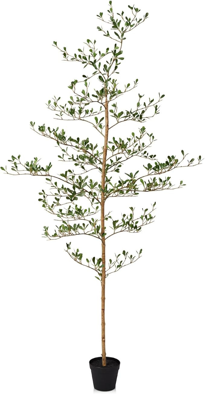 Verinatural Artificial Black Olive Tree 6ft - Shady Lady Real Wood Trunk Faux Olive Trees Indoor ... | Amazon (US)
