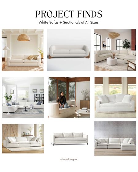 Sharing all the white sofas and sectionals that we have recently sourced for projects or saved from our sourcing. These come in a variety of sizes and fabric options. Check them out. 🤗

#LTKSaleAlert #LTKHome #LTKStyleTip