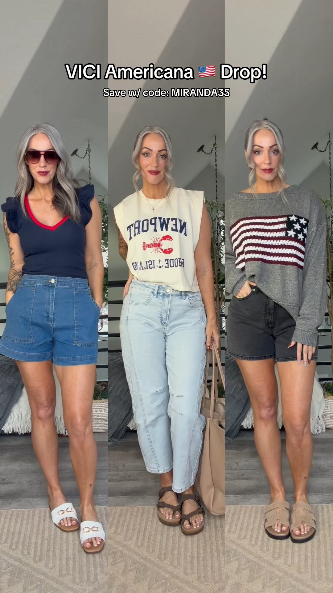 @VICI American 🇺🇸 Edit! Use code MIRANDA35 to save!

#LTKootd #LTKSeasonal #LTKMothersDay