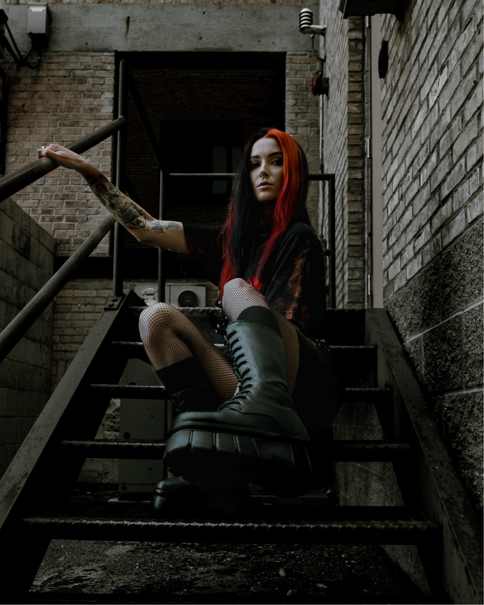 the best calf high platform black boots - festival/concert approved 🖤 #grungeoutfit #punkoutfit #combatboots #platformboots 

#LTKshoecrush #LTKstyletip #LTKfindsunder50