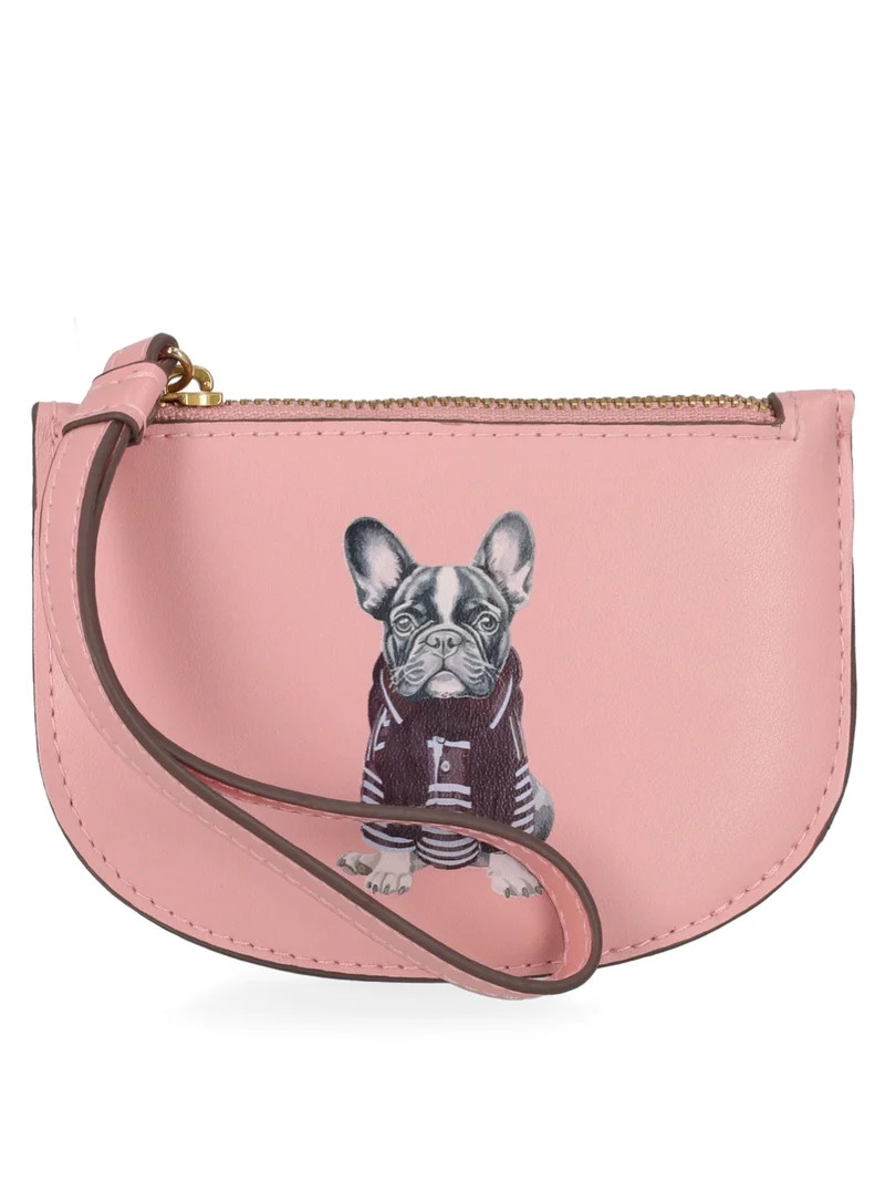 Free Assembly Women's Wristlet Wallet, Dusty Rose Print | Walmart (US)