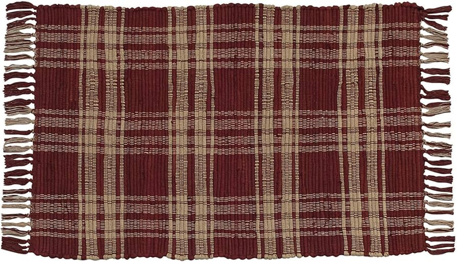 Park Designs 315-25K Sturbridge Rag Rug, 24" x 42", Wine | Amazon (US)