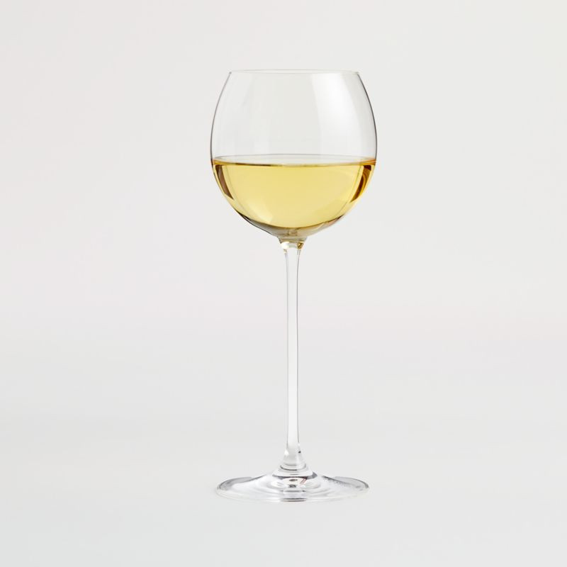 Camille 13 Oz. Long Stem Wine Glass - White + Reviews | Crate & Barrel | Crate & Barrel