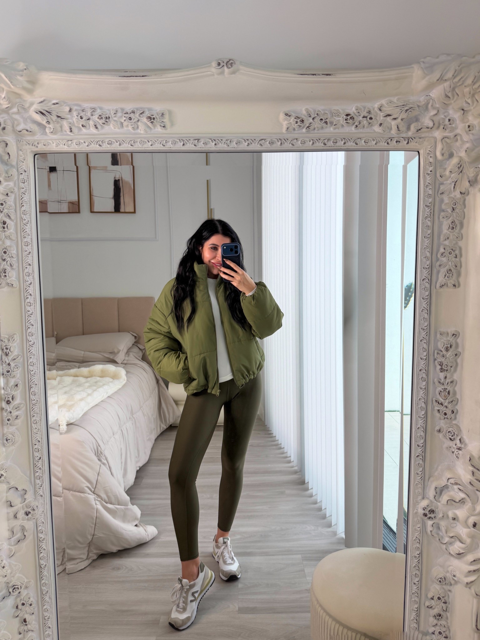 Olive green fall / winter puffer jacket ❄️

#LTKSeasonal #LTKFindsUnder100 #LTKActive