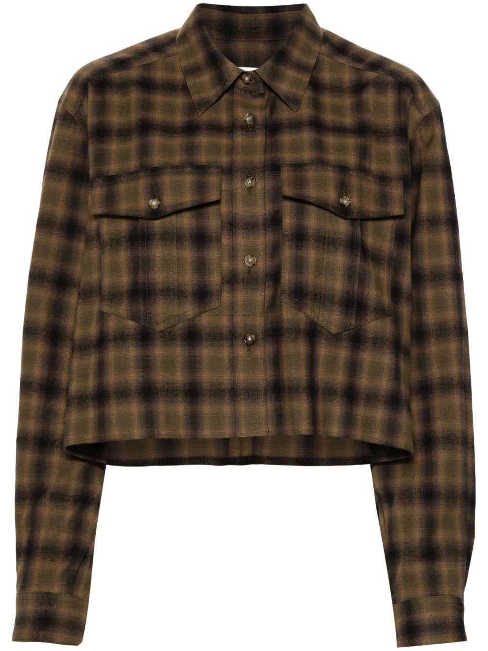 MARANT ÉTOILE Telina Checked Shirt - Farfetch | Farfetch Global