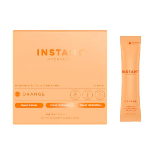 Instant Hydration Electrolytes Powder Packets - Citrus Orange Drink Mix - Zero Sugar - Keto, Vegan, Gluten-Free, Non-GMO - Boost Recovery, Brain Health, Muscle & Tissue Support- 30 Sticks | Amazon (US)
