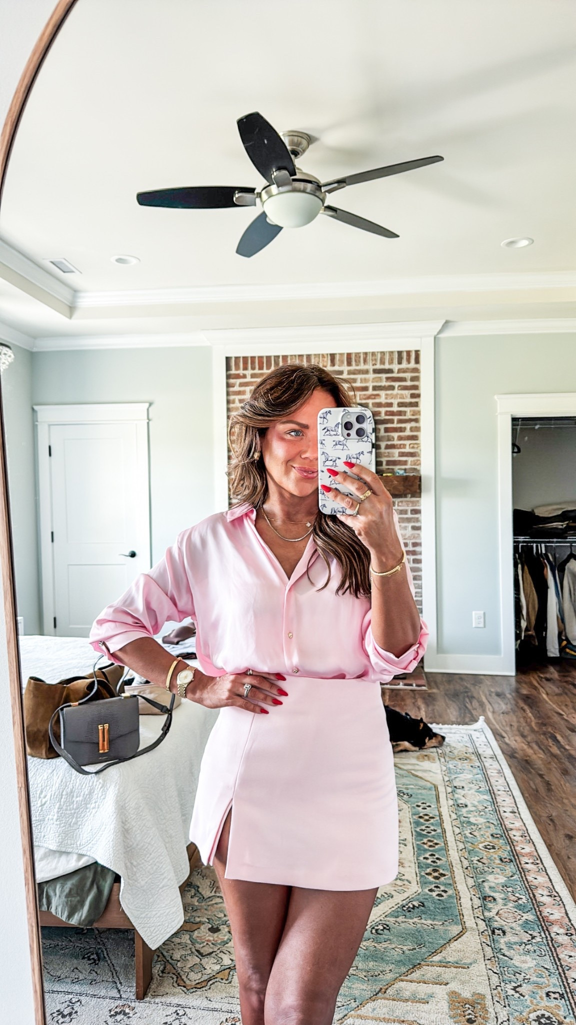 Zara spring outfit in size small! The green shirt linked is the pink it just comes in lots of colors and wouldn’t pull the right photo! 

#LTKFindsUnder50 #LTKStyleTip #LTKFindsUnder100