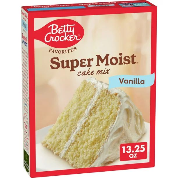 Betty Crocker Favorites Super Moist Vanilla Cake Mix, 13.25 oz. | Walmart (US)