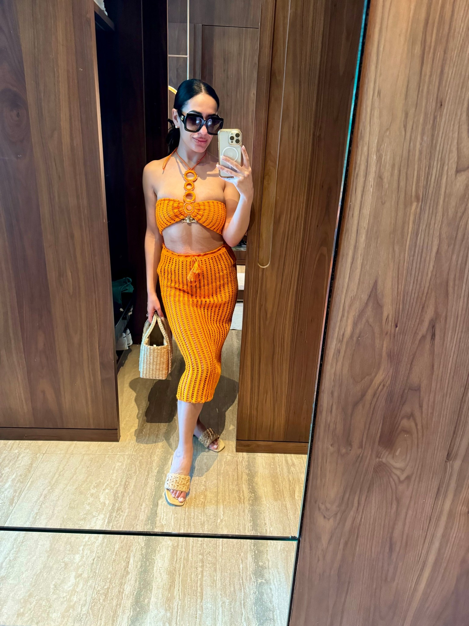 Mexico beachwear 🇲🇽 

Wearing a small in the crochet beach set, which on me I found to be a little too loose. The waist tie helped  Lots of stretch in the skirt! 

#LTKTravel #LTKSwim #LTKPetite