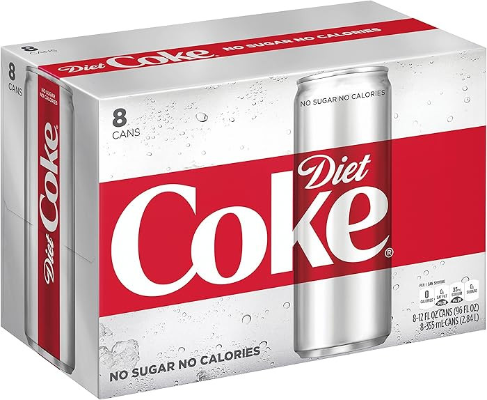 Diet Coke, 12 fl oz, 8 ct | Amazon (US)