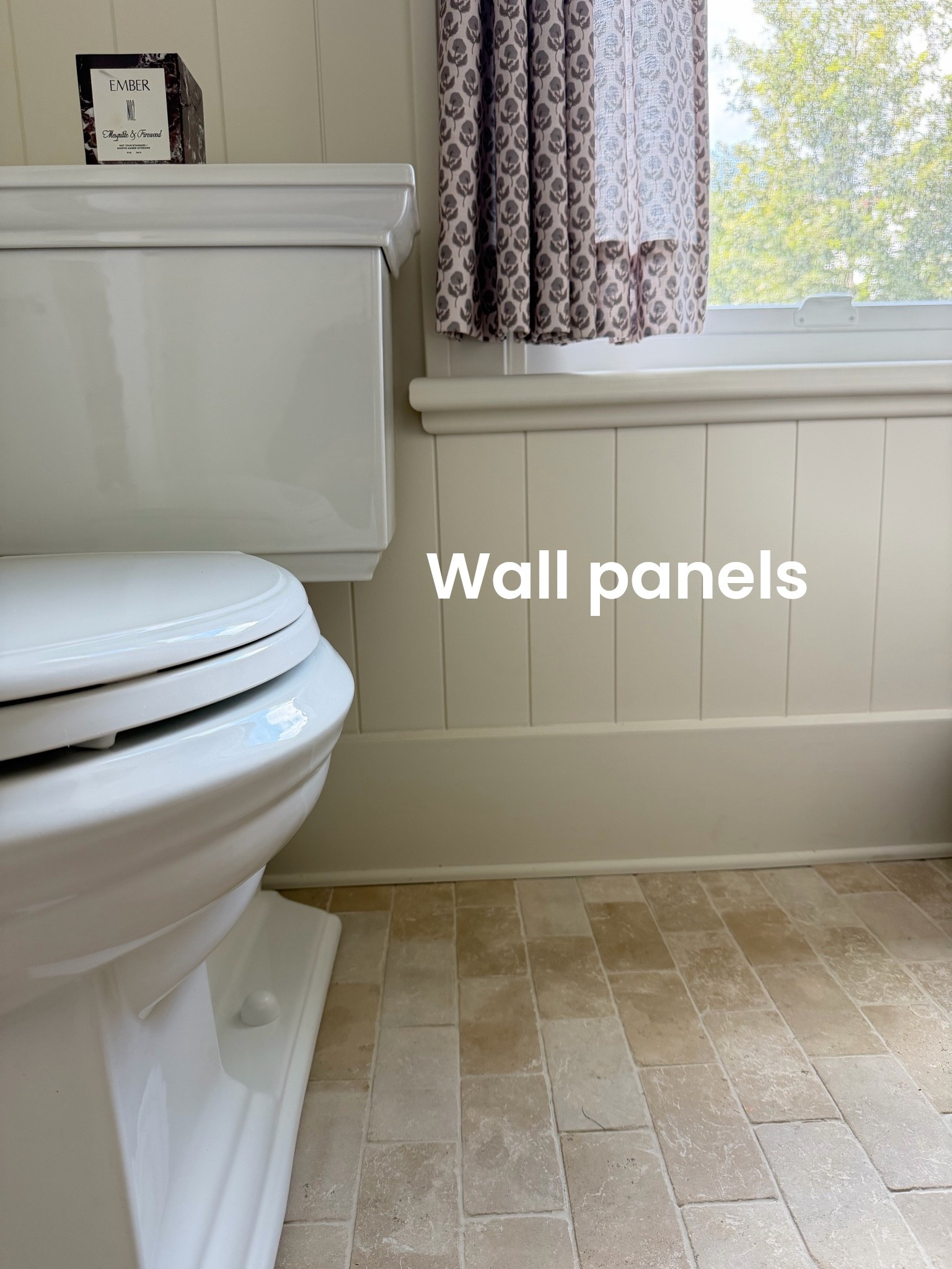 Here’s the wall paneling we used in our downstairs bathroom. We hung it vertically, wood wall, paneling, nickel, gap shiplap.

#LTKSaleAlert #LTKHome