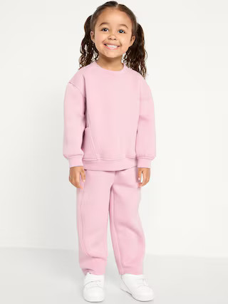 Bounce Fleece Crew-Neck and Sweatpants Set for Toddler Girls | Old Navy (US)