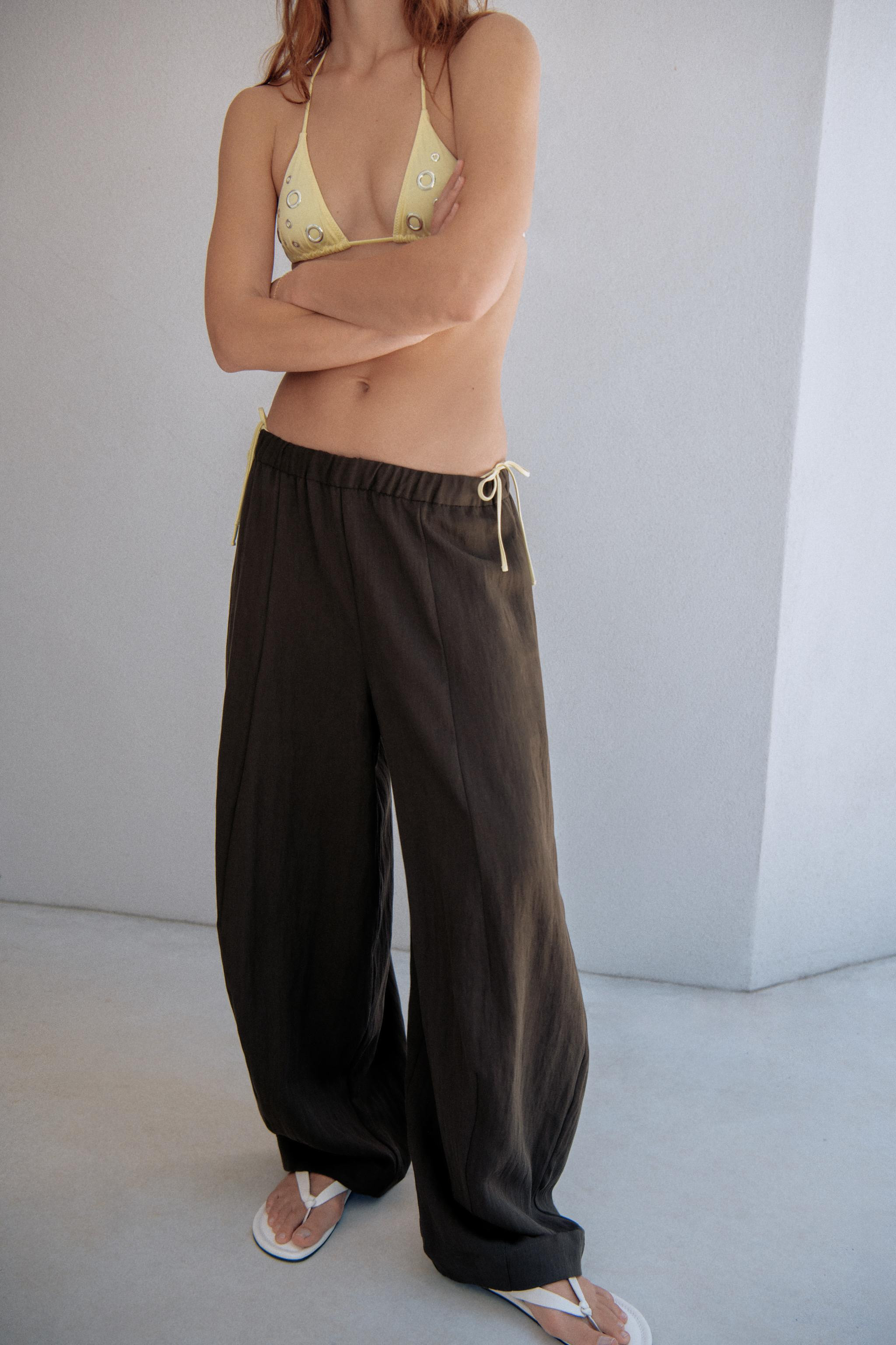 ZW COLLECTION BARREL PANTS | Zara US