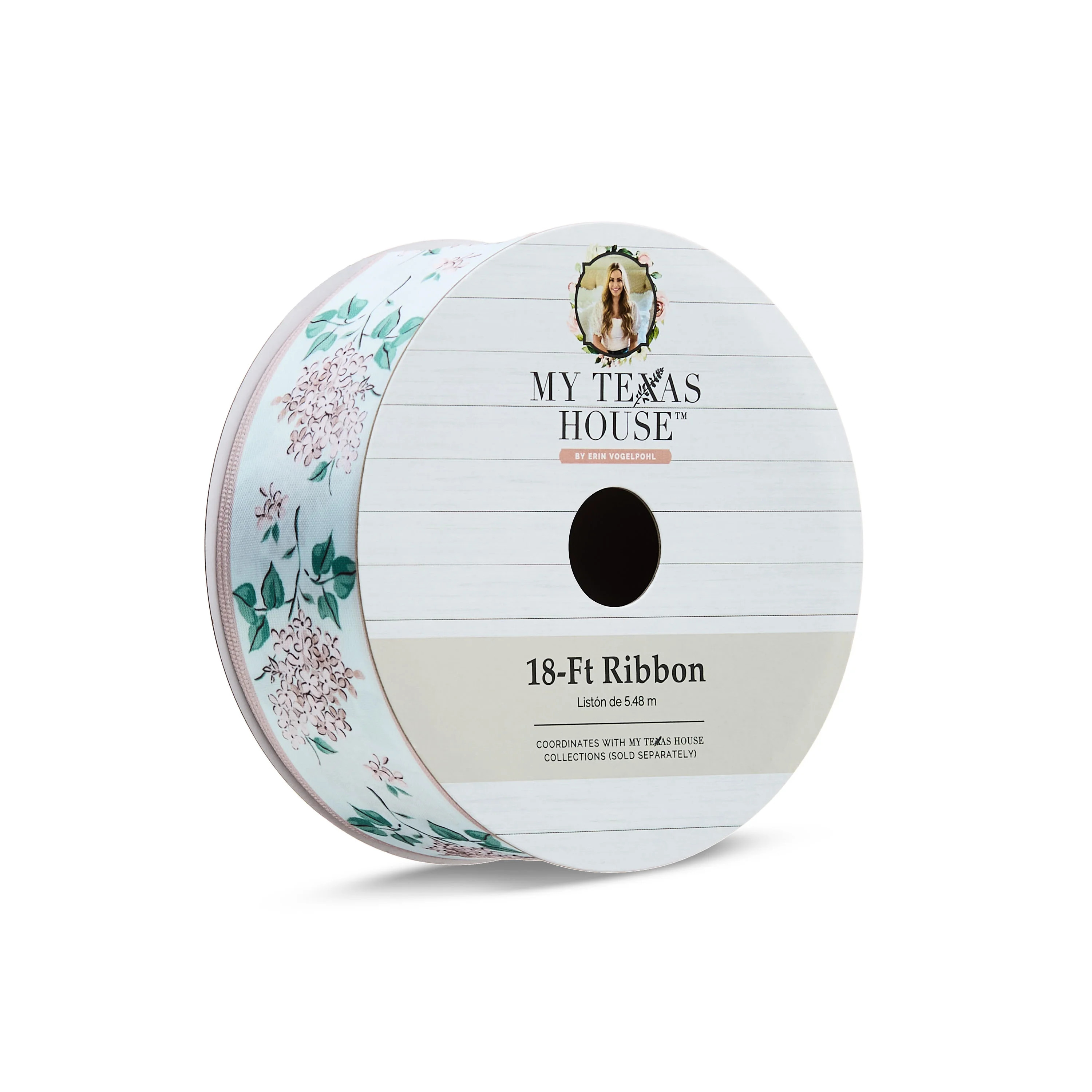 My Texas House Light Pink Floral Easter Ribbon, 18 ft - Walmart.com | Walmart (US)