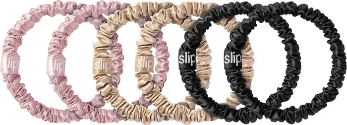 Pure Silk 6-Pack Skinny Scrunchies | Nordstrom