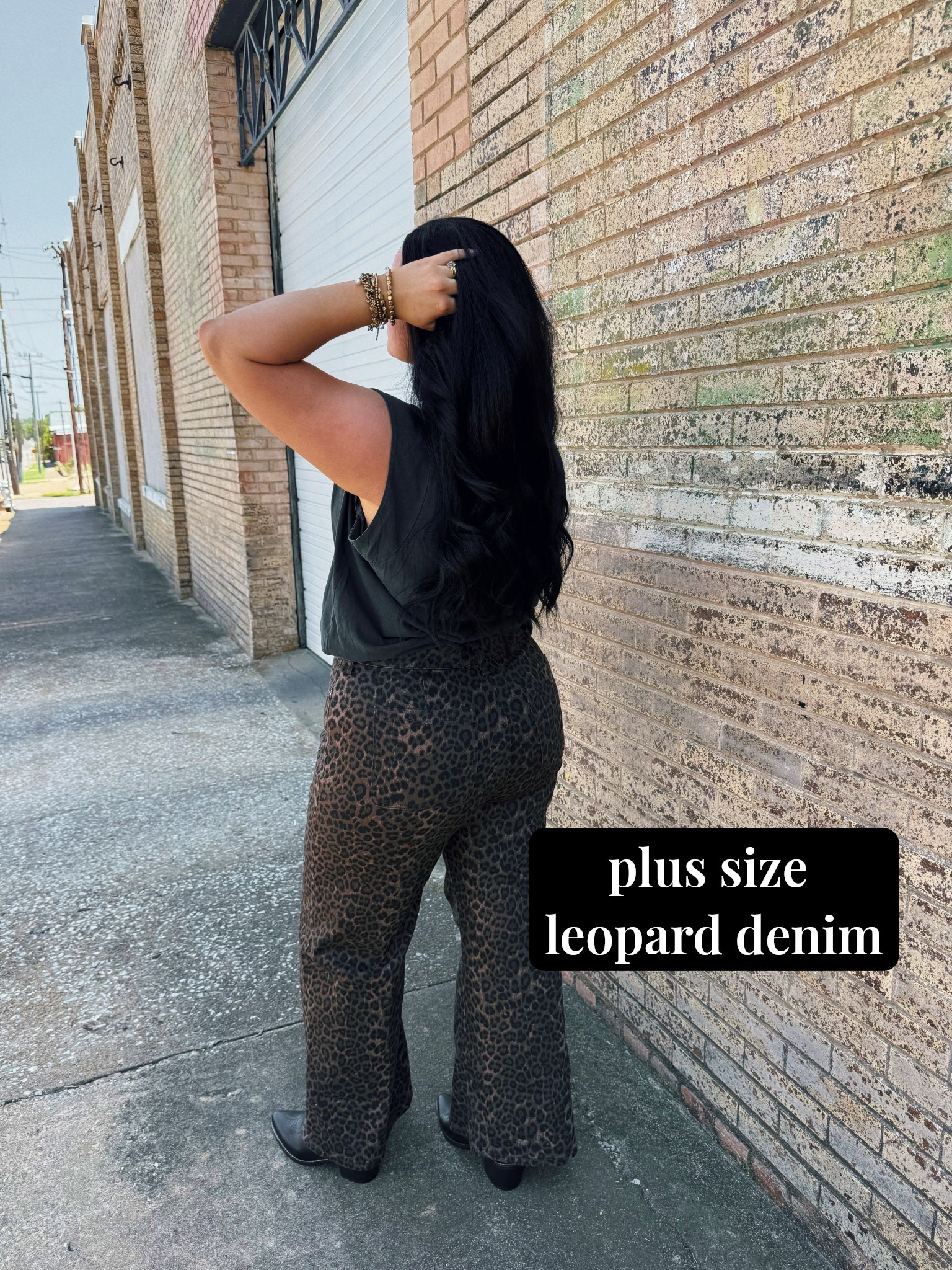 LOVE these leopard denim jeans. Slightly rigid feel but plenty of stretch to stay comfy in. Wearing size 16 regular length! Wearing size 0 in the top  

#LTKFindsUnder100 #LTKPlusSize #LTKMidsize