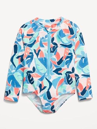 Printed One-Piece Rashguard Swimsuit for Toddler & Baby | Old Navy (US)