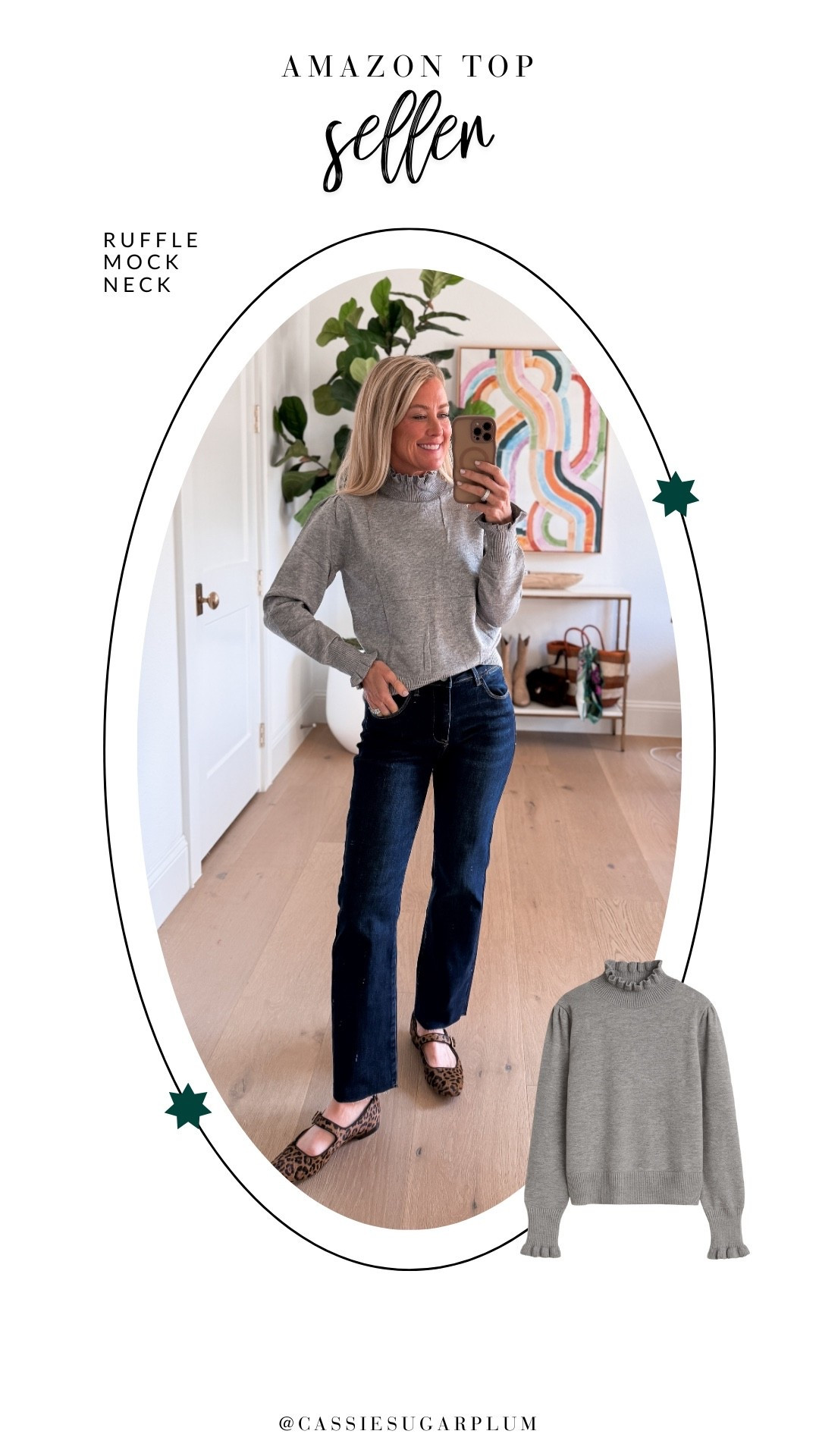 This ruffle mock neck top from Amazon was one of my faves last month! Such a perfect piece to style for cold weather looks. 💛

#LTKGiftGuide #LTKOver40 #LTKHoliday