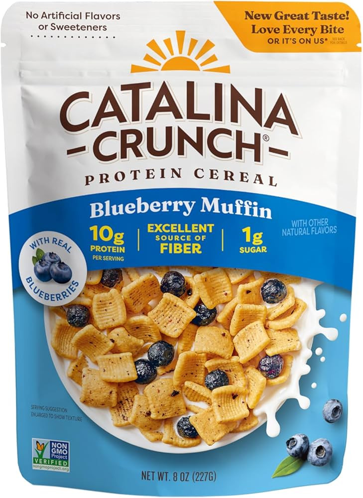 Catalina Crunch Protein Cereal - Breakfast Cereal with 10g of Protein, No Added Sugar - Gluten Fr... | Amazon (US)