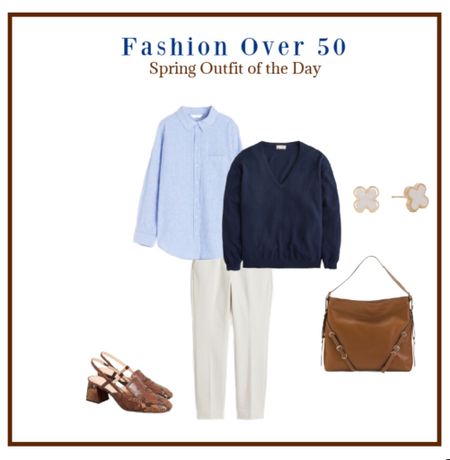 The days between winter and spring are hard to dress for so add layers. A sweater is perfect alone or worn over a button down  shirt. 

#LTKSeasonal #LTKover40 #LTKSpringSale
