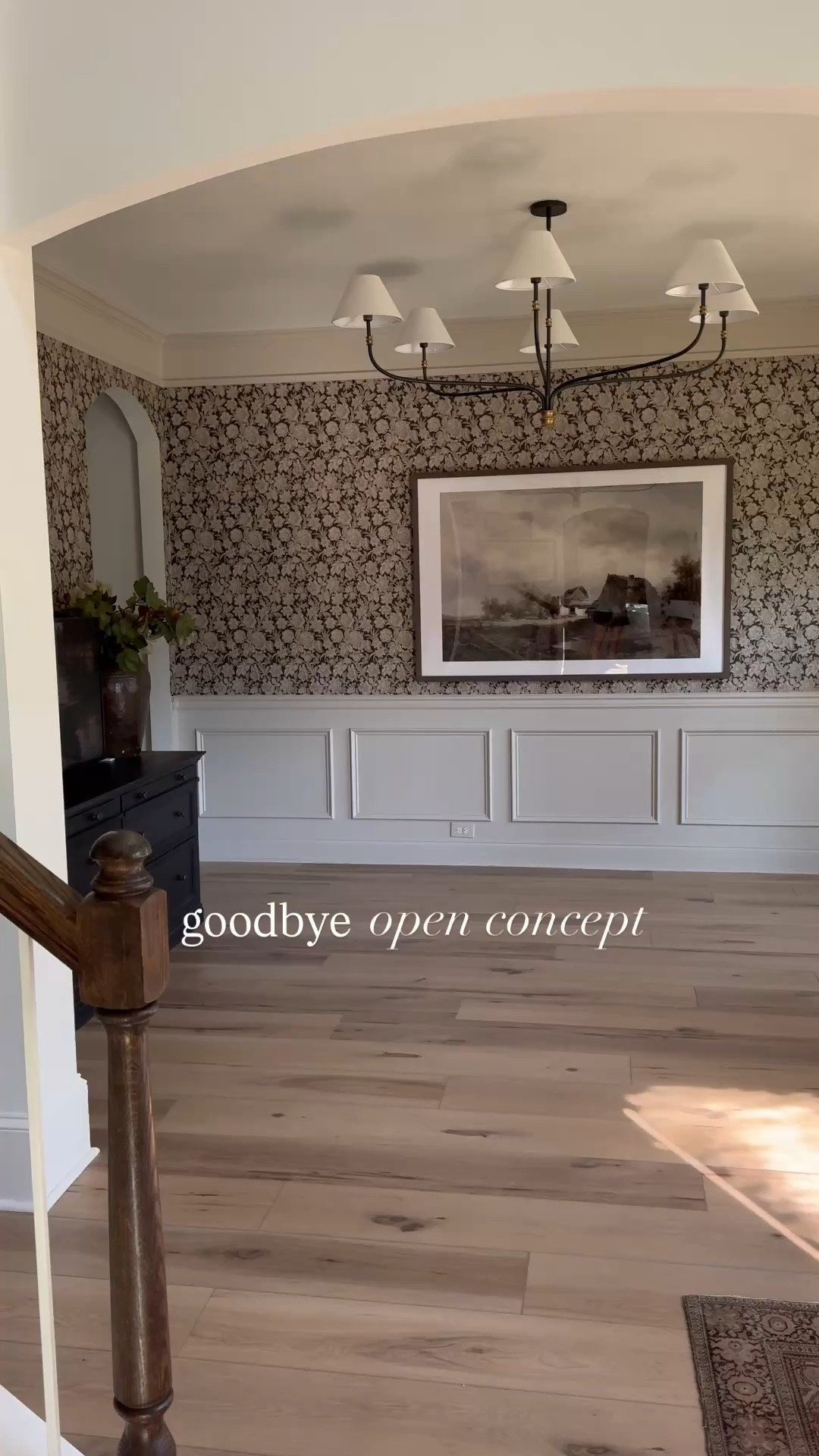 Goodbye open concept, hello room!
Dining room to den conversion
Small living room inspo

#LTKHome