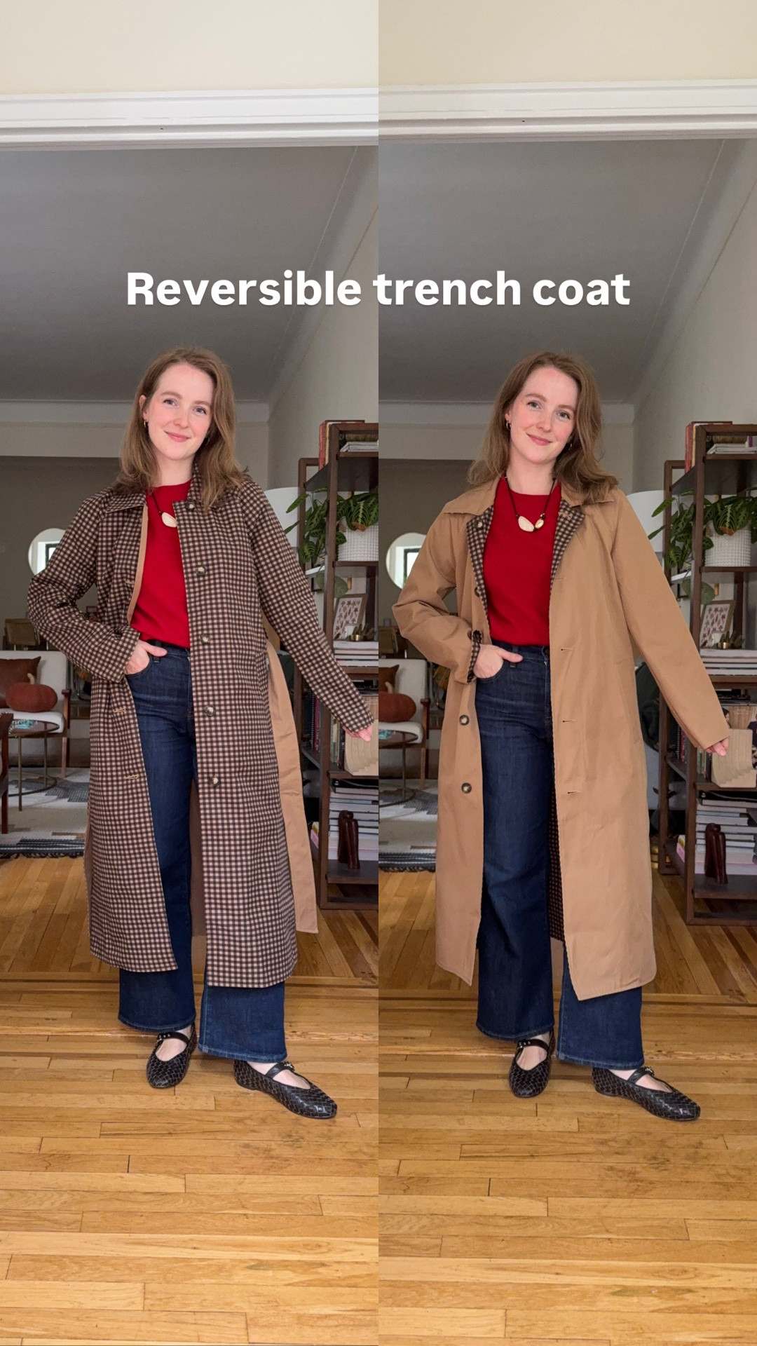 Reversible trench coat for fall! Absolutely love how versatile this coat is. Wearing xs. #trenchcoat

#LTKSaleAlert #LTKSeasonal