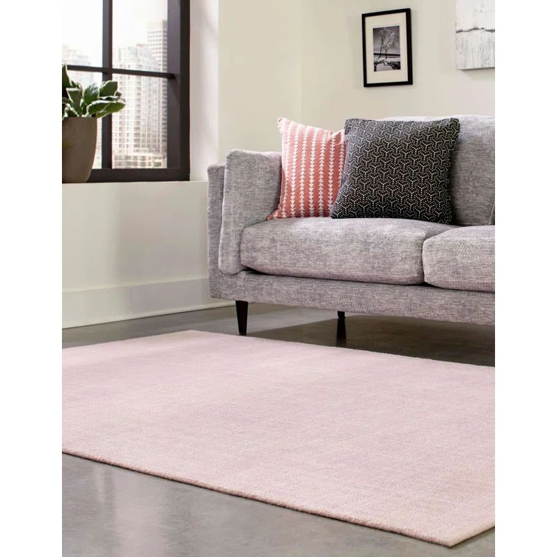 Hand Knotted Wool Solid Color Rug | Wayfair North America