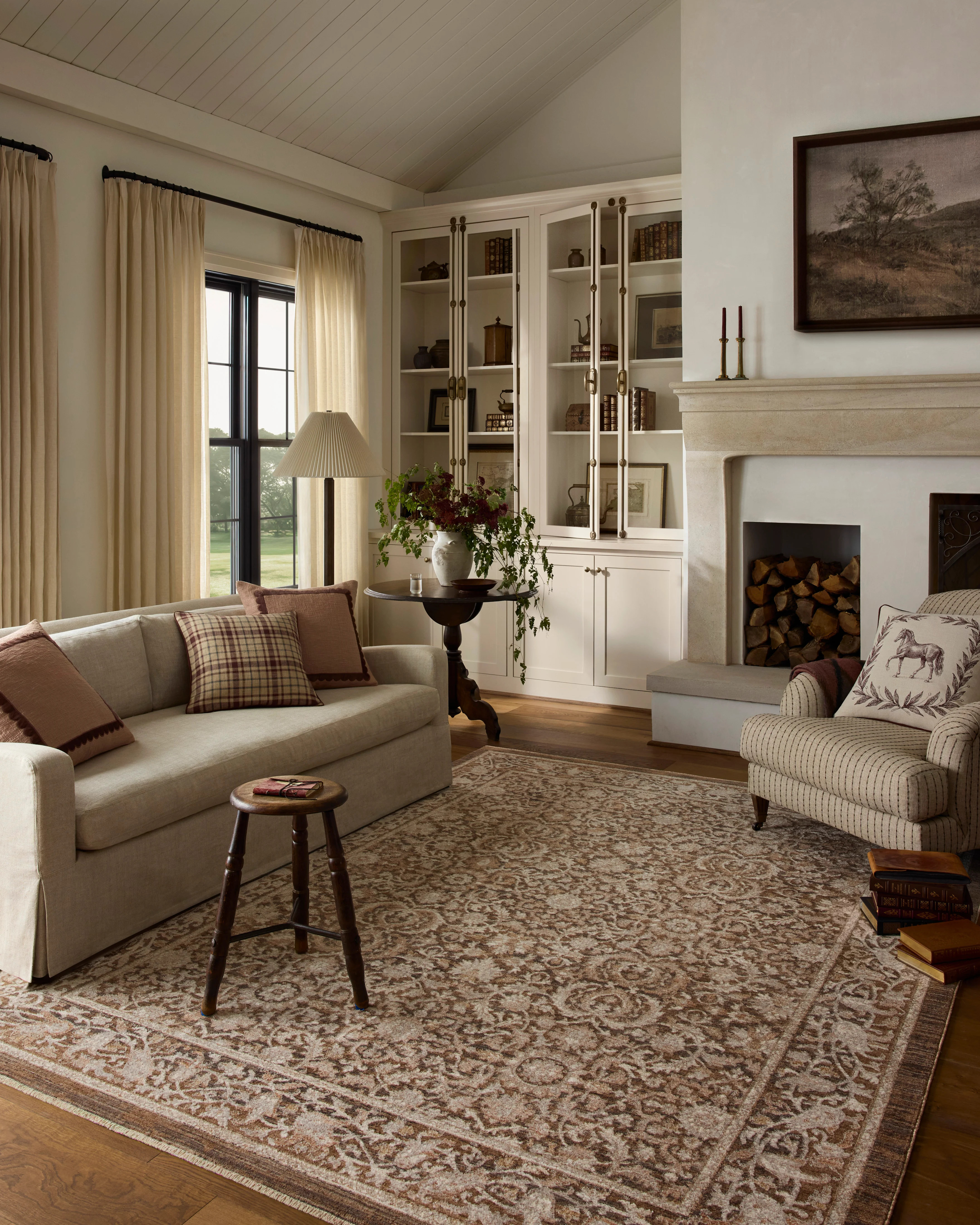 Chris Loves Julia x Loloi-Doris-DRS-02-Tobacco, Ivory | Rugs Direct