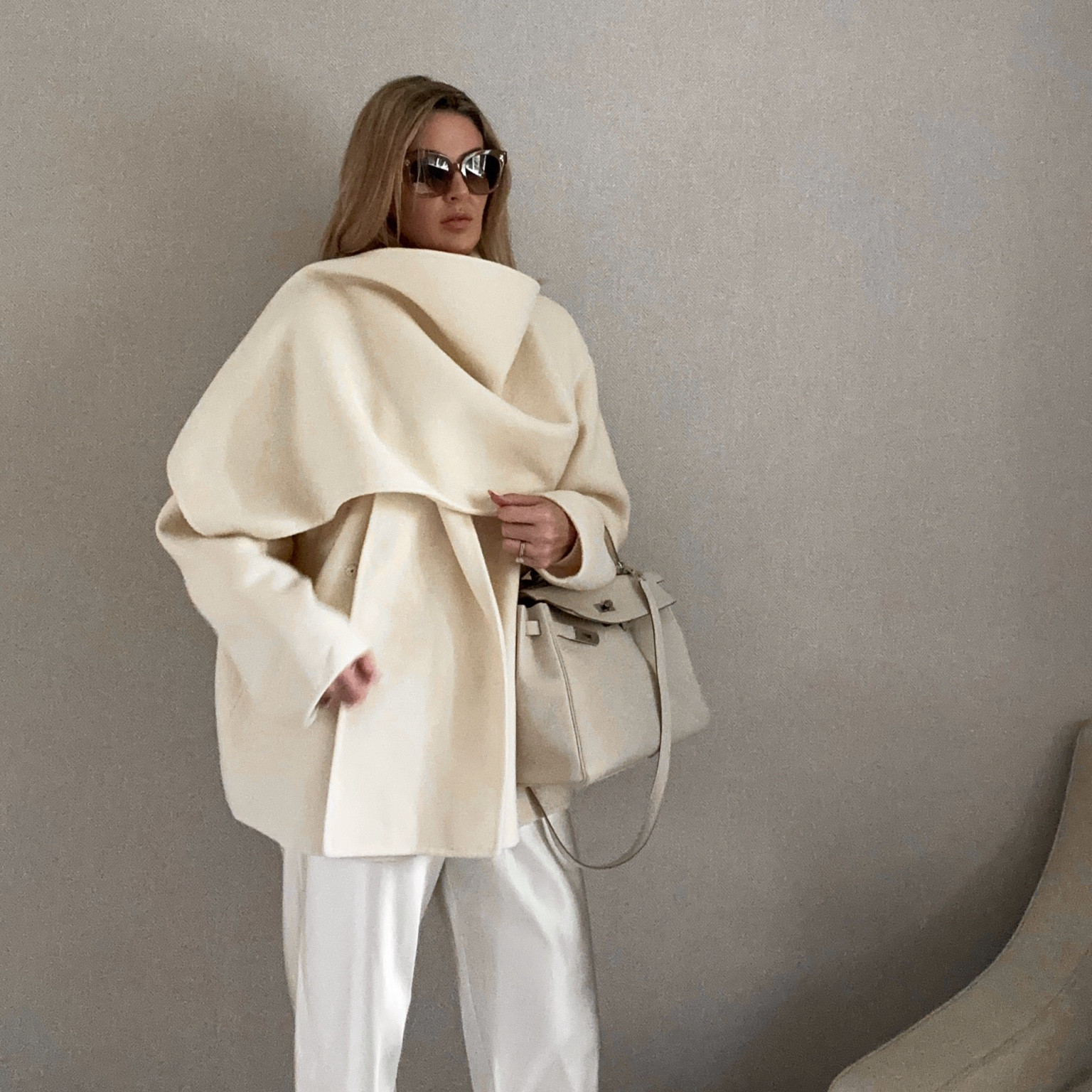 Cream on cream 
Spring looks 
All ivory outfit 
Spring jacket 

#LTKstyletip #LTKSeasonal #LTKover40