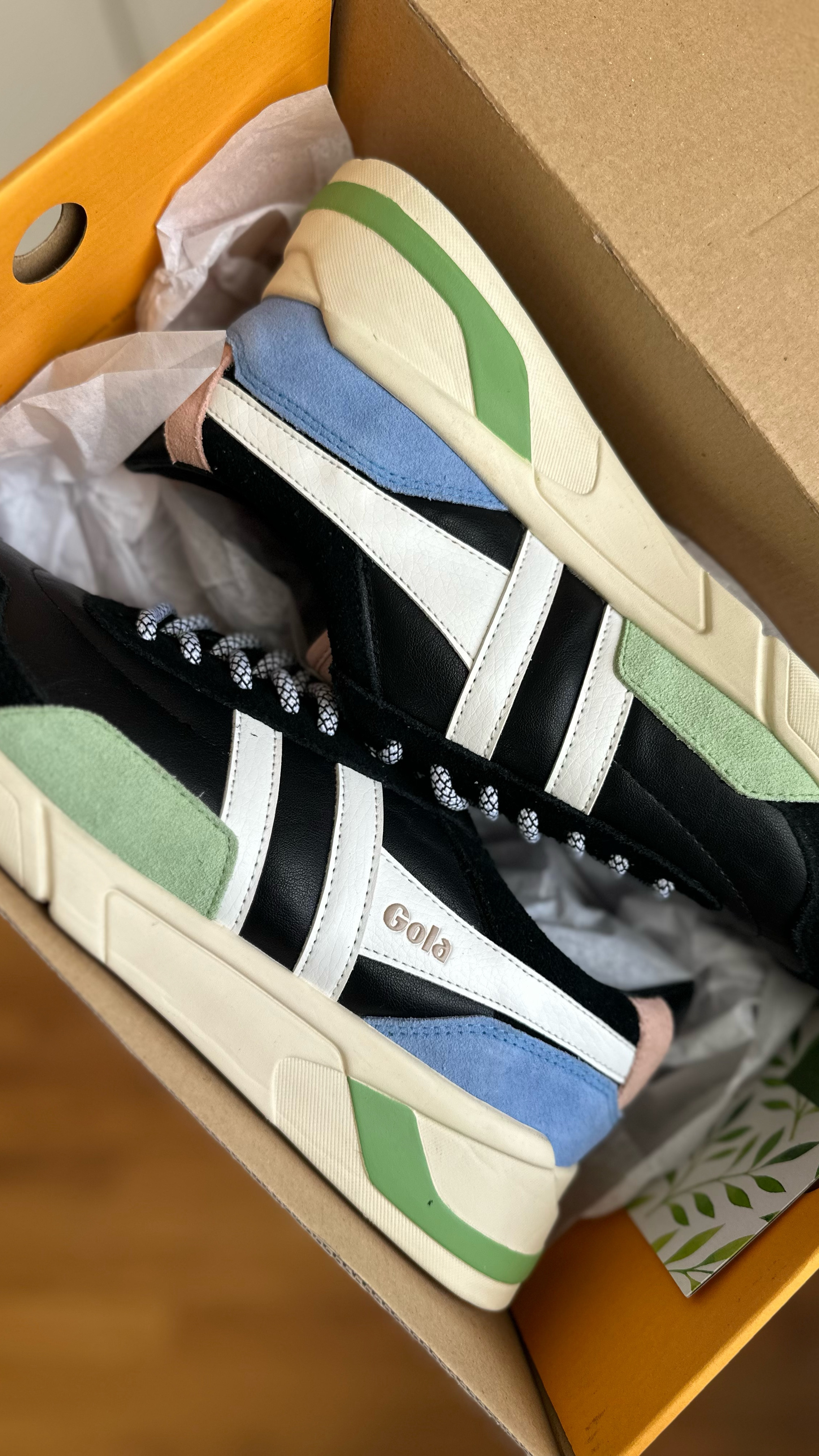 Step up your footwear game with these stylish Gola tennis shoes, featuring a modern blend of pastel hues and sleek black accents. Perfect for casual outings, these sneakers pair effortlessly with wide-leg jeans, joggers, or even a chic midi dress. 

#LTKStyleTip #LTKShoeCrush