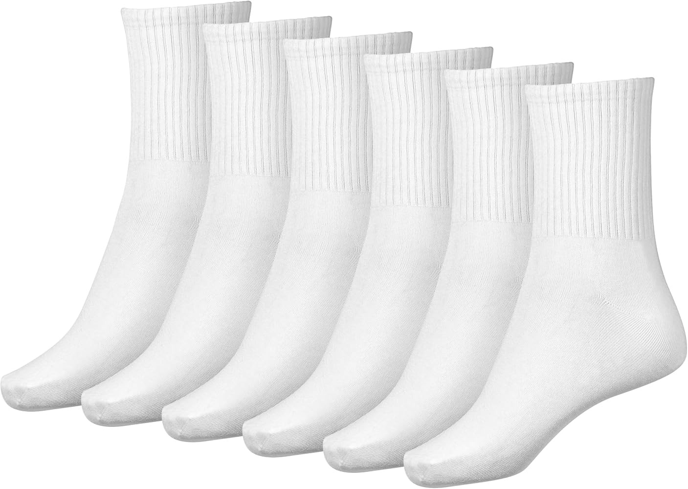 BenSorts Women Thin Crew Sock Cotton Casual Calf Socks 6 Pairs Size 5-10 | Amazon (CA)