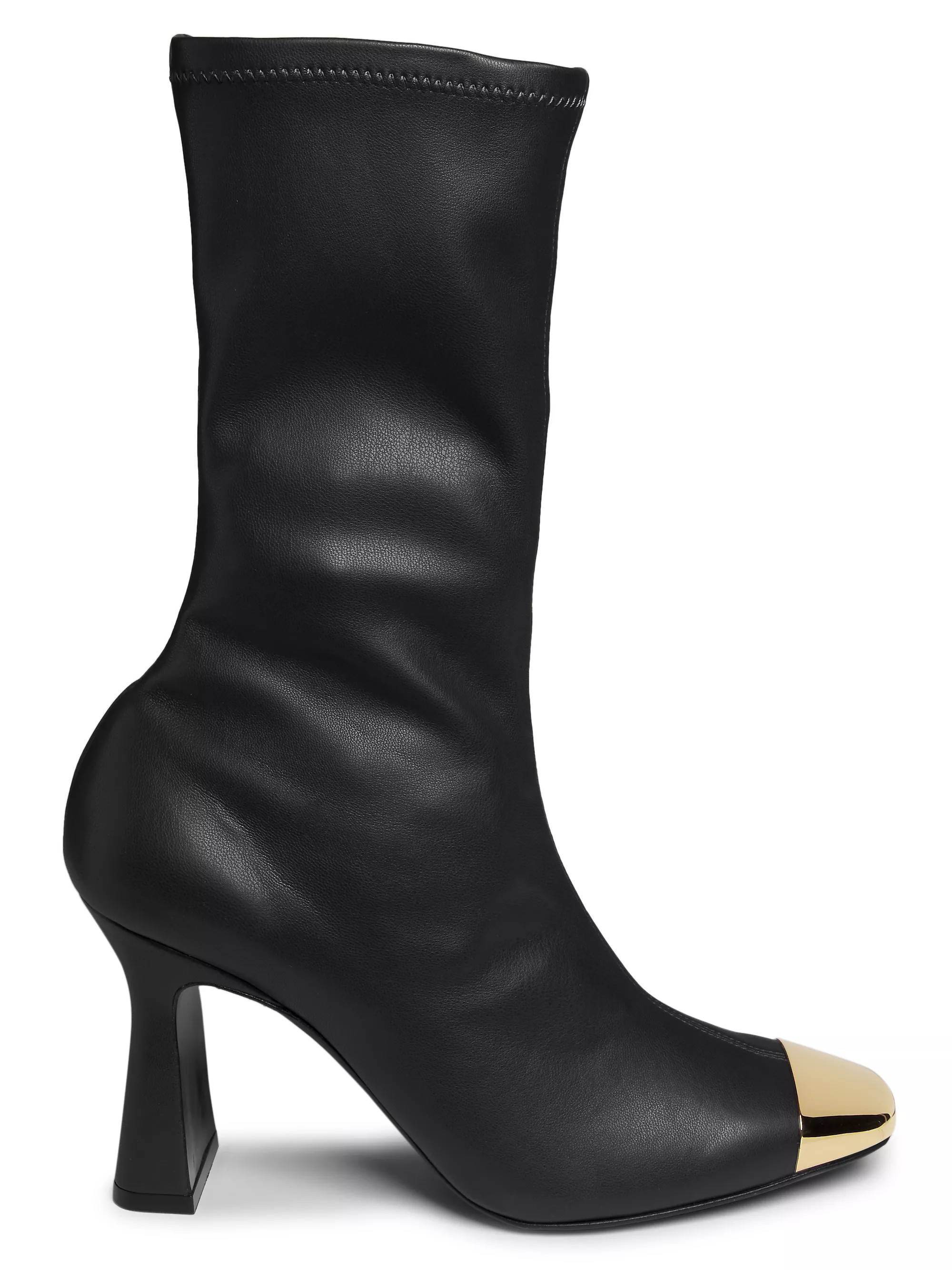 Ellia 90MM Metal Toe-Cap Booties | Saks Fifth Avenue