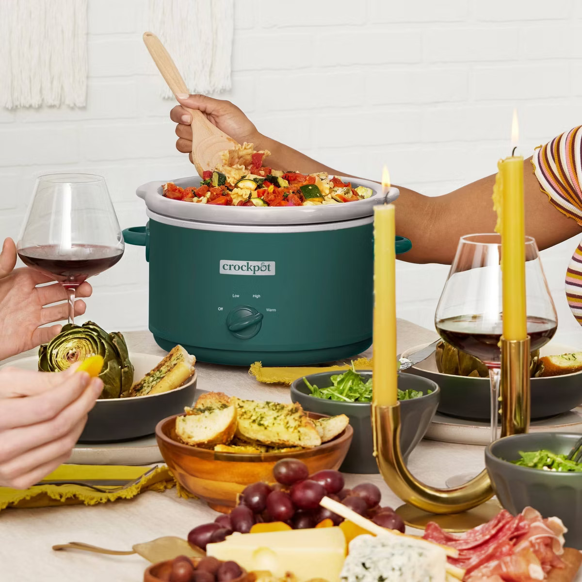 Crock-Pot 4.5qt Slow Cooker: Ceramic Stoneware, 3 Settings, Stay-Cool Handles, Dishwasher-Safe Pa... | Target