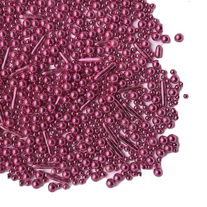 Sprinkles Pink Pearl Sugar Candy Mix Size Baking Cake Decorations Cupcake Toppers Celebrations Sh... | Amazon (US)