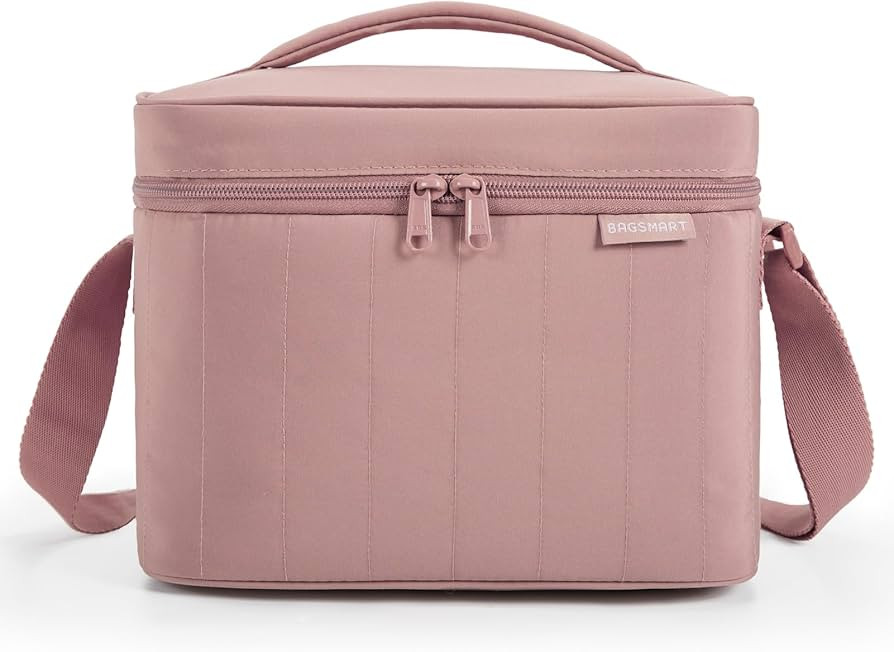 BAGSMART Lunch Box for Women Insulated Lunch Bag Cute Puffer Lunch Tote Bags Lightweight Quilted ... | Amazon (US)