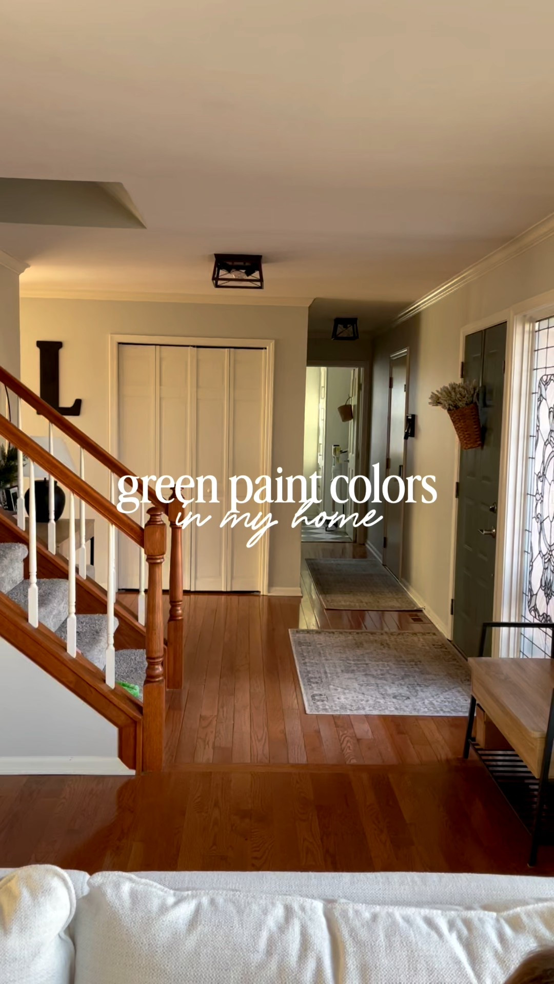 ✨green paint colors in my home✨

1) front door: pinecone hill by @behrpaint 
2) primary bedroom: dark olive by @benjaminmoore (I painted this 3 years ago and it’s still one of my absolute favorite rooms in my house)
3) laundry room: evergreen fog by @sherwinwilliams 
4) E’s room: oakmoss by @sherwinwilliams (I have yet to see this in another creator’s home or on a designer’s page, but I LOVE this color for his room!)

I want to do some moulding and new paint for a little more dimension in my powder room. I want to go with a different color but everyone in my broadcast channel is telling me green 🙃 maybe it’s just meant to be!
.
.
.
.
.
.
#greenpaint #diyprojects #accentwall #earthyneutrals #homestylinginspo #paint 

#LTKStyleTip #LTKFindsUnder50 #LTKHome