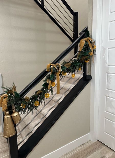 Staircase Christmas decor is half up! Lol!🥰🎄 #christmasdecor #christmasgarland 

#LTKHoliday #LTKhome #LTKSeasonal