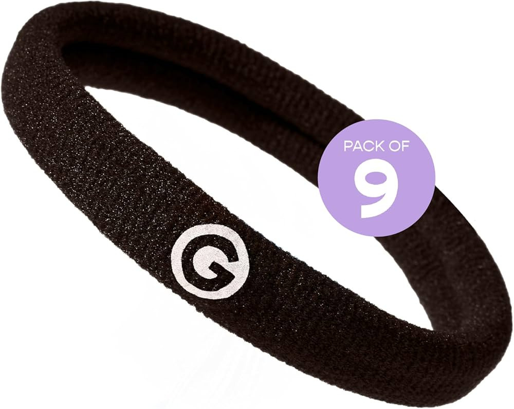Gimme Beauty - Any Fit No Damage Hair Ties - Chestnut - Seamless Microfiber Hair Elastic - Hair A... | Amazon (US)
