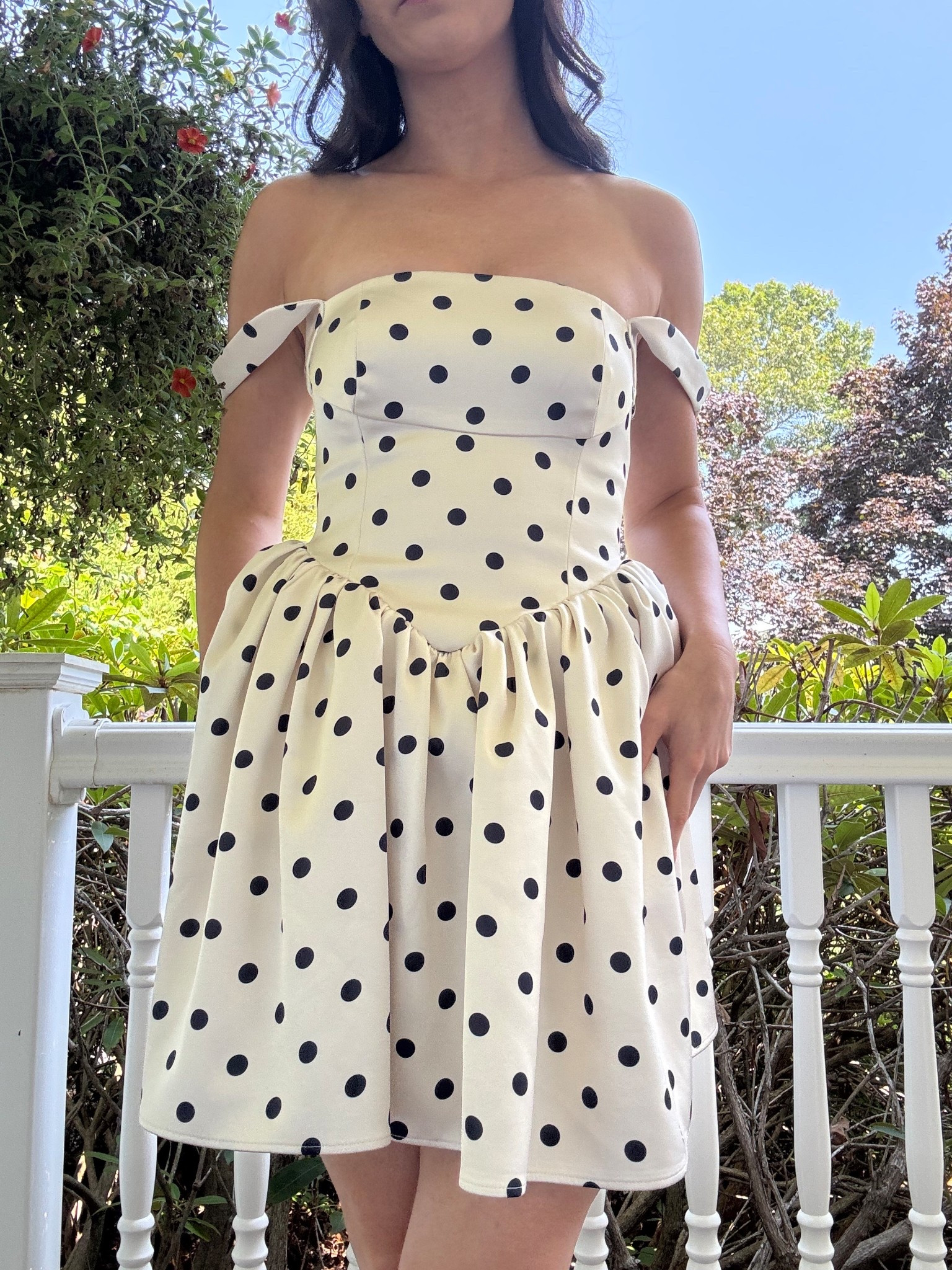 Little polka dot dress. Love how the fits my body, but the straps were very tight which is why im wearing off the shoulder, but it works!!


Polka dots, polka dot dress, mini dress,  summer outfits, summer dresses

#LTKParties #LTKSaleAlert #LTKTravel